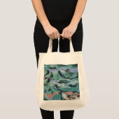 Tote Bag Vagues En Harmonie Acrylique Pour L'Art Abstrait (Devant (produit))