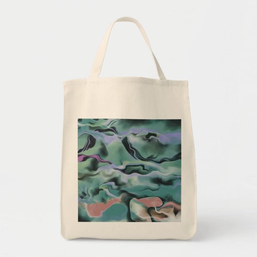 Tote Bag Vagues En Harmonie Acrylique Pour L'Art Abstrait (Devant)