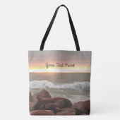 Tote Bag Vagues et boulders 0893 (Devant)