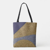 Tote Bag Vagues fracturées du paysage marin Abstrait 10 (Dos)
