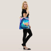 Tote Bag Vagues océaniques (Sur le modèle)