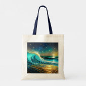 Tote Bag Vagues océaniques clignantes (Dos)