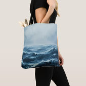 Tote Bag Vagues océaniques des mers dures (De près)