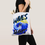 Tote Bag Vagues Pour Les Jours, Vie De Plage, Ocean Lover A (De près)