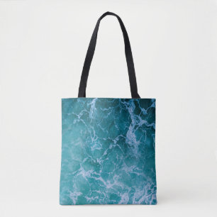 Tote Bag Vagues profondes de l'océan bleu