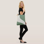 Tote Bag Vagues simples en vert (Sur le modèle)