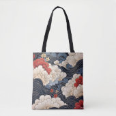 Tote Bag Vagues style Ukiyo-e (Devant)