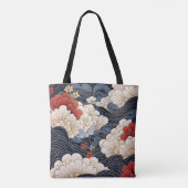 Tote Bag Vagues style Ukiyo-e (Dos)