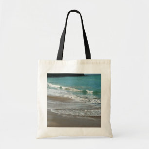 Tote Bag Vagues sur la plage bleu turquoise Océan