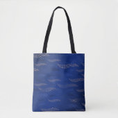 Tote Bag Vagues Tigre (motif stylisé) 2 (Devant)