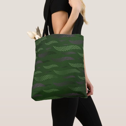 Tote Bag Vagues Tigre (motif stylisé) 5 (De près)