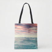 Tote Bag Vagues turquoise (Devant)