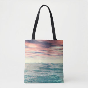 Tote Bag Vagues turquoise