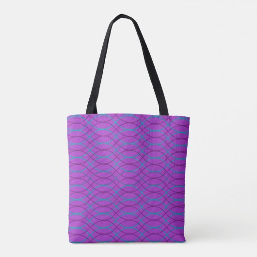 Tote Bag Vagues violettes (Dos)