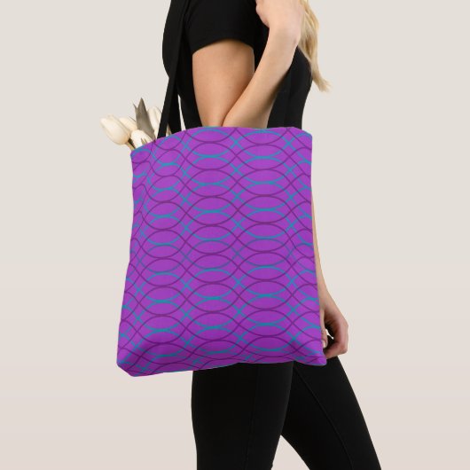 Tote Bag Vagues violettes (De près)