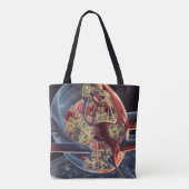 Tote Bag Vaisseau spatial de fusée d'astronaute de science- (Dos)