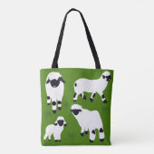 Tote Bag Valais Blaccusé Moutons Personnalisés Agriculteurs (Dos)