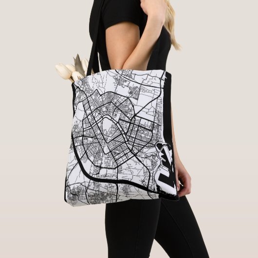 Tote Bag Valencia Spain Map (De près)