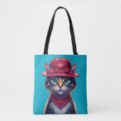 Tote Bag Valentine Casquette Kitty (Devant)