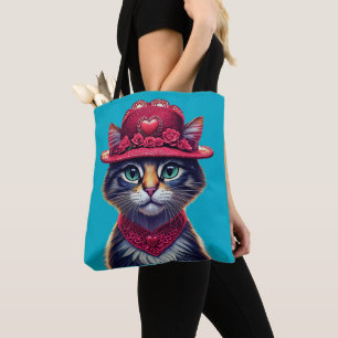 Tote Bag Valentine Casquette Kitty