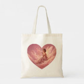 Tote Bag Valentine Fairy on Pink Clouds Fantasy Art (Dos)