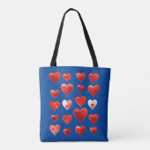 Tote Bag Valentine Hearts (Dos)