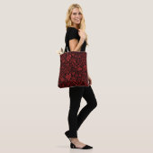 Tote Bag Valentine_hearts fourre-tout noir (Sur le modèle)