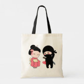 Tote Bag Valentine Ninja et Geisha (Dos)