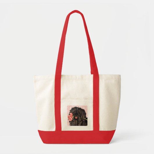 Tote Bag Valentine Puli rose (Devant)