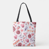 Tote Bag Valentines Jour Floral Et Bonbons (Dos)