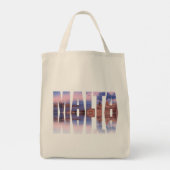 Tote Bag Valletta old town and harbor Malta text reflection (Dos)