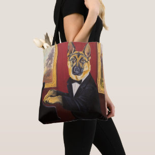 Tote Bag Valse de piano du berger allemand