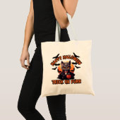 Tote Bag Vampire Chat Halloween Citrouille Chat Éffrayant F (Devant (produit))