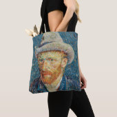 Tote Bag Van Gogh - Autoportrait avec un Casquette gris (De près)