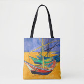 Tote Bag Van Gogh Bateaux Plage impressionniste (Devant)