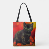 Tote Bag Van Gogh Black Kitten (Dos)