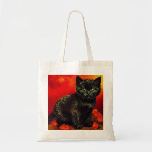 Tote Bag Van Gogh Black Kitten (Devant)