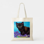 Tote Bag Van Gogh Chat et fleurs (Dos)
