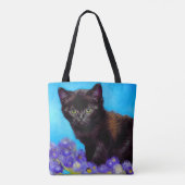 Tote Bag Van Gogh Chat et fleurs (Dos)