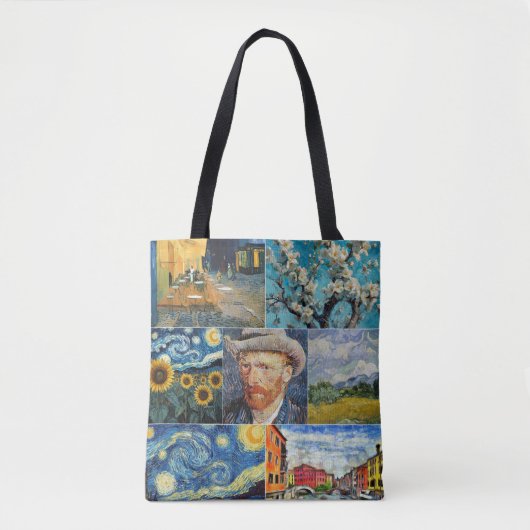 Tote Bag Van Gogh Fine Art Collage (Devant)
