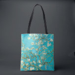 Tote Bag VAN GOGH Fleurs d'amandes<br><div class="desc">"van gogh",  vincent,  "fleurs d'amandes",  fleurs,  "peinture célèbre",  vintage,  "art fin",  floral,  bleu</div>