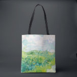Tote Bag Van Gogh Green Blé Fields Auvers. Impressionnisme<br><div class="desc">Sac fourre-tout Van Gogh "Green Wheat Fields,  Auvers". L'impressionnisme art.</div>