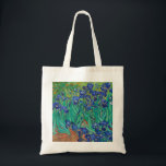 Tote Bag Van Gogh Irises. Impressionnisme vintage floral bl<br><div class="desc">Sac fourre-tout Van Gogh "Irises". L'art de l'impressionnisme floral bleu.</div>