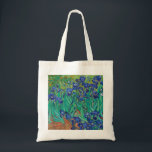 Tote Bag Van Gogh Irises. Impressionnisme vintage floral bl<br><div class="desc">Sac fourre-tout Van Gogh "Irises". L'art de l'impressionnisme floral bleu.</div>