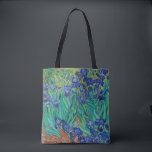 Tote Bag Van Gogh Irises. Impressionnisme vintage floral bl<br><div class="desc">Sac fourre-tout Van Gogh "Irises". L'art de l'impressionnisme floral bleu.</div>