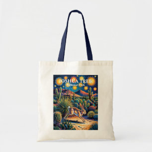 Tote Bag Van Gogh Joshua Tree Faune Lapin Texte personnalis