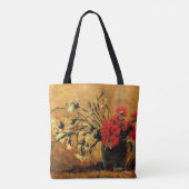Tote Bag Van Gogh - Jug aux oeillets rouges et blancs (Dos)