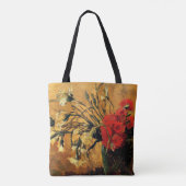 Tote Bag Van Gogh - Jug aux oeillets rouges et blancs (Dos)