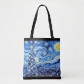 Tote Bag Van Gogh - La Nuit étoilée - Blancs Noël (Devant)
