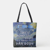 Tote Bag Van Gogh Monet dégazent la nuit étoilée de (Dos)
